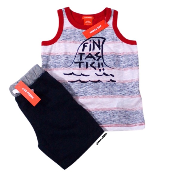 NWT Joe Fresh 2 Piece  Tank & French Terry Shorts - Picture 2 of 10